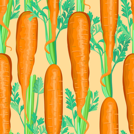 Realistic set of cartoon young carrots on white background