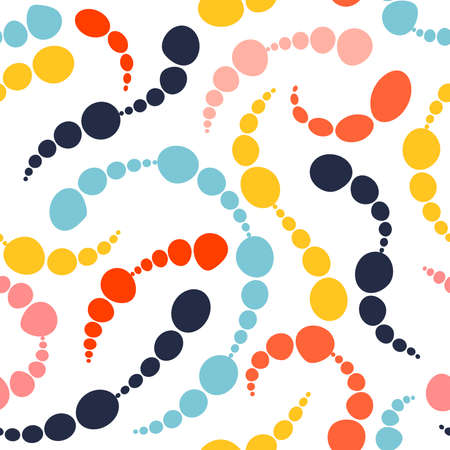 Hand drawn various shapes. Abstract contemporary modern trendy vector illustration. Stamp texture. Abstract geometric colorful shapes. Vector illustrationのイラスト素材