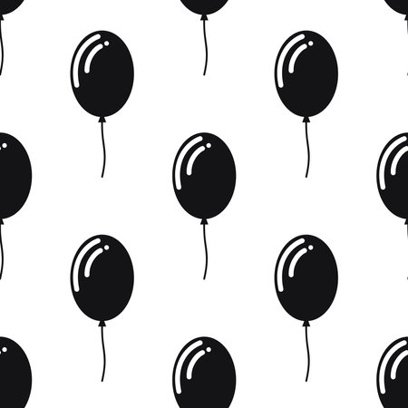 Balloon icon isolated seamless pattern on white background. Balloon, vector seamless pattern, Editable can be used for web page backgrounds, pattern fills. Vector illustrationのイラスト素材