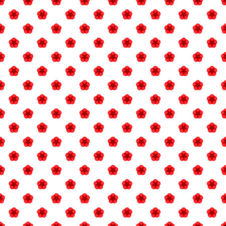 A sakura icon in a seamless pattern on a white background. A symbol of life and love. Cherry blossom festival, minimal modern design. Vectorのイラスト素材