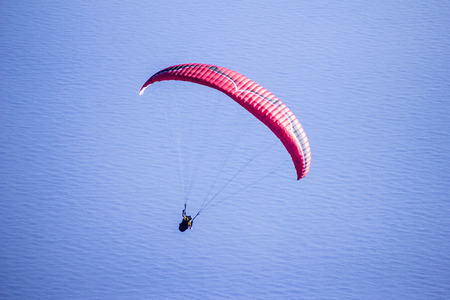 Paragliding Pilotの写真素材