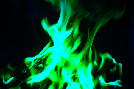 green flamesの写真素材