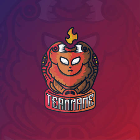 The angry ram esports logo is like a devil, has the meaning of being brave, strong and unyielding, suitable for teams or individualsのイラスト素材