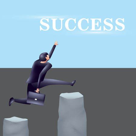 Get Success. Bussiness Illustrationのイラスト素材