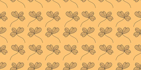 Cute floral, plant vector seamless pattern. Elegant template for fashion prints, fabric, textile, wallpaper, wall art, invitation, packaging. Ready to useのイラスト素材
