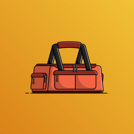 Travel bag, Vector illustrationのイラスト素材