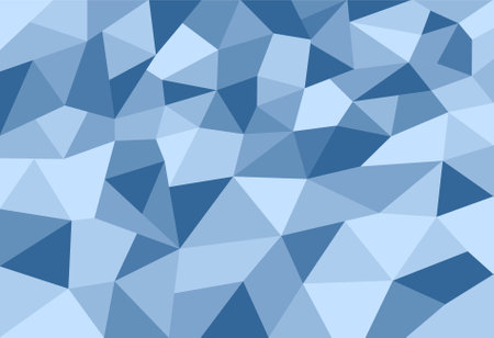 Abstract blue polygonal background. Geometric low poly style vector illustration.のイラスト素材