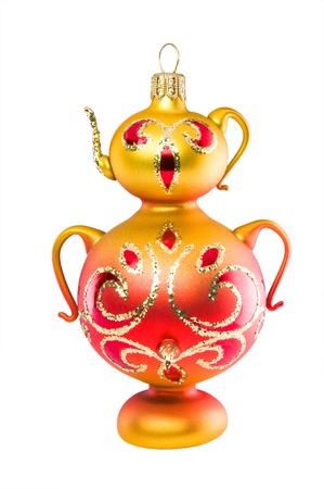 Christmas-tree decorations  Isolated samovarの写真素材