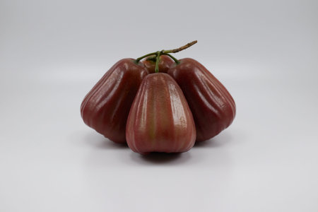 Red guava with symmetrical formation