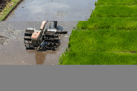 Farmers are plowing the fields to be planted