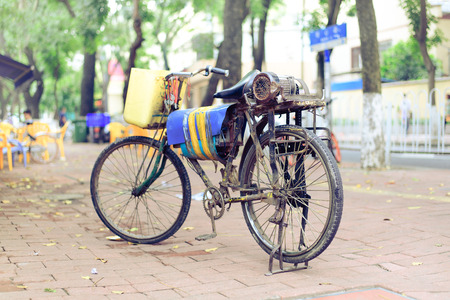 Old bikeの写真素材