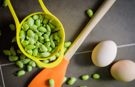 A bowl of beansの写真素材