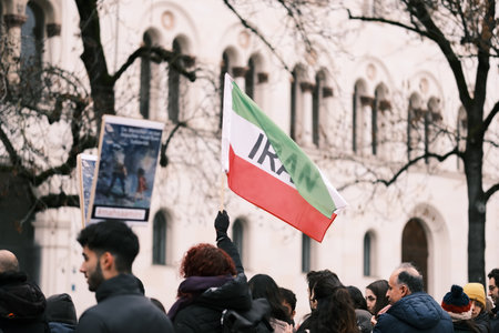 Munich, Germany - 11302022: Campus Rally for Iranのeditorial素材