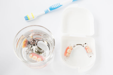 Dental hygiene and cleanliness concept with a toothbrush