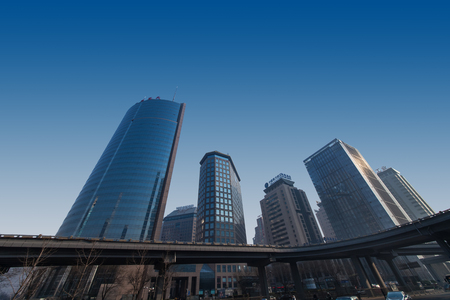 Beijing urban architectural landscapeのeditorial素材