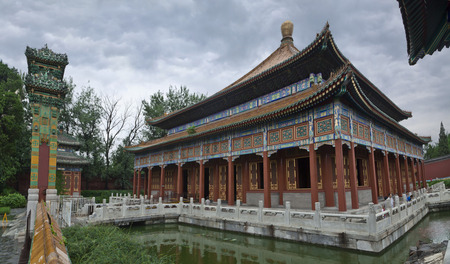 Architectural landscape of Beihai Park in Beijingのeditorial素材
