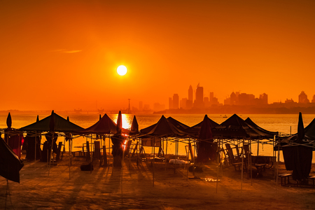 The Bund architectural landscape of Songhua River, Harbin, Heilongjiangのeditorial素材