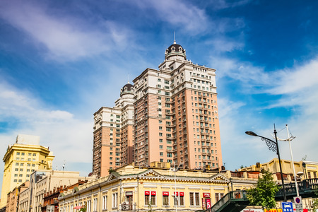 Urban architectural landscape in Harbin, heilongjiang provinceのeditorial素材