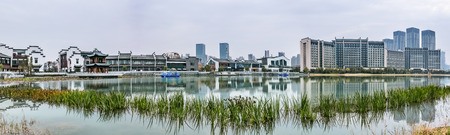 Architectural landscape of urban high-rise buildings in Hefei City, Anhui Provinceのeditorial素材