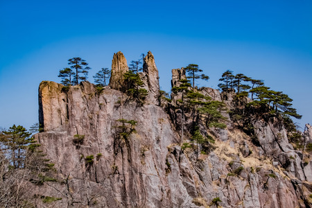 Natural Landscape of Donghai Grand Canyon in Huangshan Scenic Area, Huangshan City, Anhui Provinceの写真素材