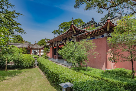 Architectural Landscape of Tianshifu Road, Guanqing Ancient Town, Longhu Mountain, Yingtan City, Jiangxi Provinceのeditorial素材