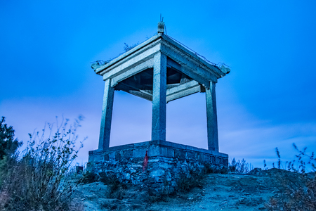 Landscape architecture of Taishan ancient buildings in Tai'an City, Shandong Provinceの写真素材