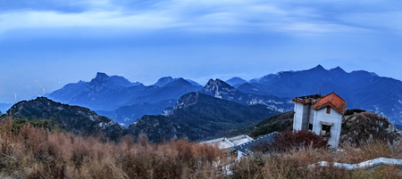 Natural landscape of Taishan National Geological Scenic Area in Tai'an County, Shandong Provinceのeditorial素材
