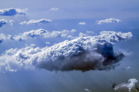 blue sky and white clouds