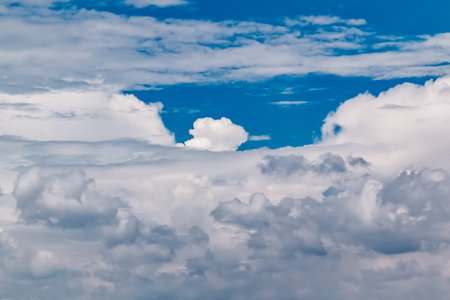 blue sky and white clouds