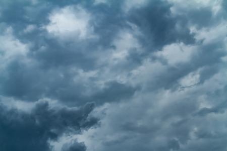 Sky with typhoon cloudsの写真素材