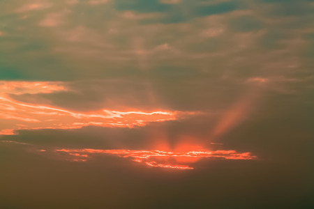 sunset cloudsの写真素材