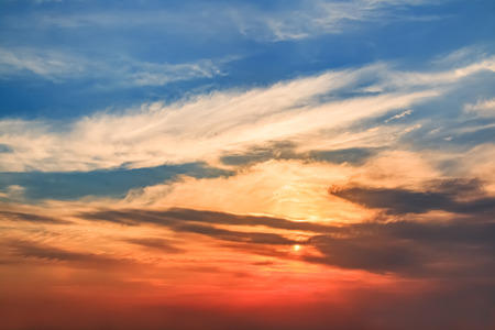 Sky sunset viewの写真素材
