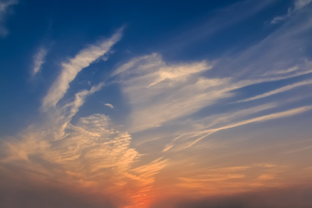 Sky sunset viewの写真素材