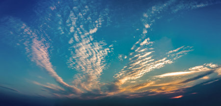 Sky sunset view and clouds