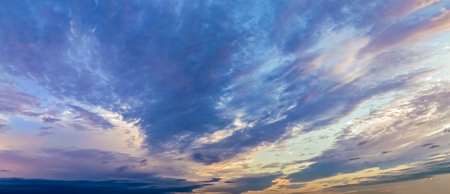 Sky sunset view and cloudsの写真素材