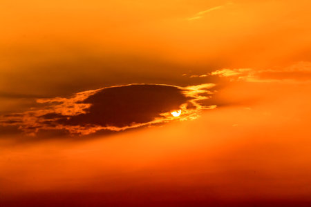 Sky sunset view and clouds