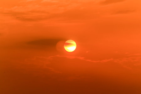 Sky sunset view and clouds