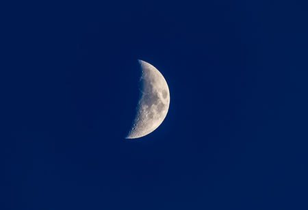 Dark sky and moonの写真素材