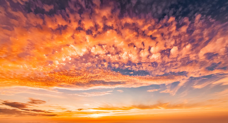 Dusk evening cloudsの写真素材