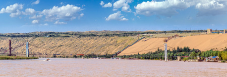 Shapotou landscape in Zhongwei City, Ningxiaの写真素材