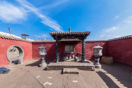 Architectural Landscape of Zhenbei Fort Western Film City, Yinchuan City, Ningxiaのeditorial素材