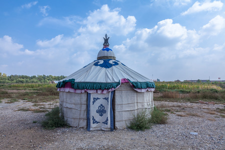 Architectural Landscape of Zhenbei Fort Western Film City, Yinchuan City, Ningxiaのeditorial素材