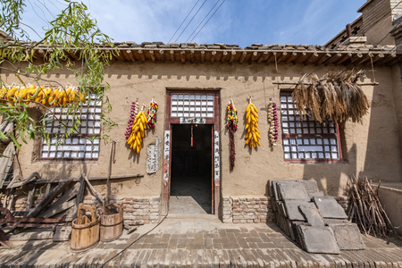 Architectural Landscape of Zhenbei Fort Western Film City, Yinchuan City, Ningxiaのeditorial素材