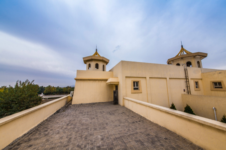 Architectural landscape of Xixia Museum in Yinchuan City, Ningxiaのeditorial素材