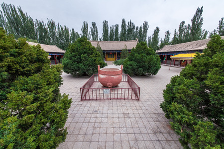 Xixia Mausoleum Royal Garden Architecture Landscape in Yinchuan Cityのeditorial素材
