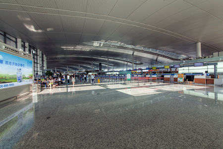 Nanjing Lukou International Airport, Jiangsu Provinceのeditorial素材