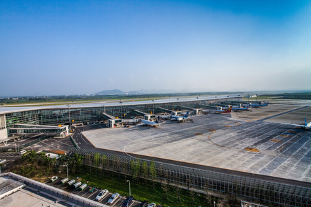 Nanjing Lukou International Airport, Jiangsu Provinceのeditorial素材