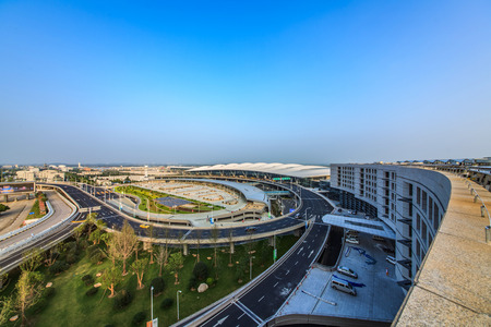 Nanjing Lukou International Airport, Jiangsu Provinceのeditorial素材