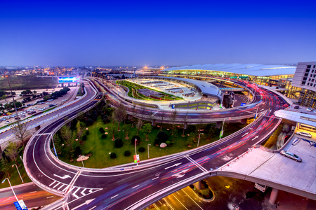 Nanjing Lukou International Airport, Jiangsu Provinceのeditorial素材