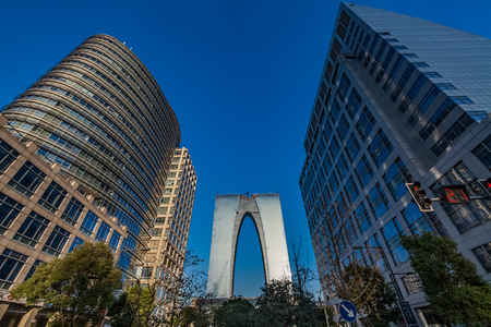 Urban architecture landscape of Suzhou City, Jiangsu Provinceのeditorial素材